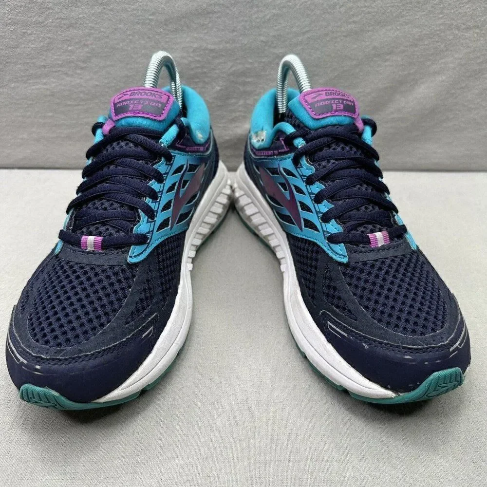 Brooks Addiction 13 Womens Size 8 (B) Shoes Blue Purple Athletic Walking Sneaker